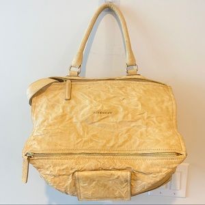 GIVENCHY Large Pepe Pandora Bag Beige